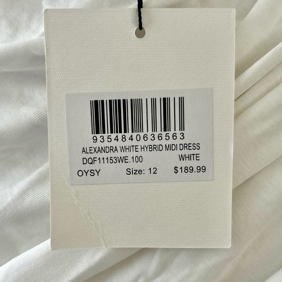 🍒NWT DISSH Alexandria Hybrid Sleeveless Midi Dress in White. Size: 8 - Picture 15 of 16